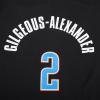 Pro Standard NBA Womens Womens NBA Oklahoma City Thunder Classic Player Cotton Short Sleeve Slim Tee(Black)