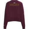 Pro Standard NBA womens Womens Nba Cleveland Cavaliers Classic Player Brushed Back French Terry Crewneck Sweatshirt(Wine)