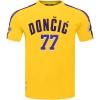 Pro Standard NBA Mens Mens NBA Los Angeles Lakers Classic Player Cotton Taping Tee(Yellow/Purple)