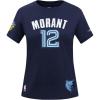 Pro Standard NBA Womens Womens NBA Memphis Grizzlies Classic Player Cotton Short Sleeve Slim Tee(Team Color)