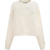 Pro Standard NBA womens Womens Nba Oklahoma City Thunder Neutrals Player Brushed Back French Terry Crewneck Sweatshirt(Eggshell)