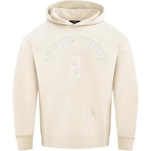 Pro Standard NBA mens Mens Nba Oklahoma City Thunder Neutrals Player Fleece Pull Over Hoodie(Eggshell)