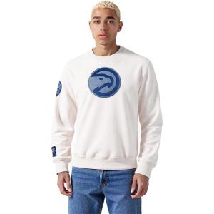 Pro Standard NBA mens Mens Nba Varsity Blues Brushed Back French Terry Crewneck Sweatshirt(Linen)