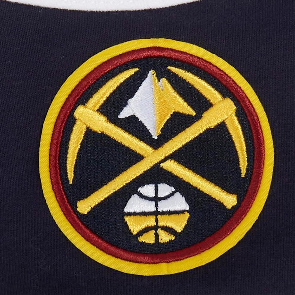 image:imagePRO STANDARD Mens NBA Denver Nuggets Colorblock Hoodie Cotton Double Knit Pull Over HoodieMidnight NavyGreyWhite
