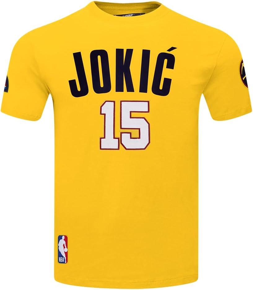 image:imagePro Standard NBA Mens Mens NBA Denver Nuggets Classic Player Cotton Taping TeeYellow
