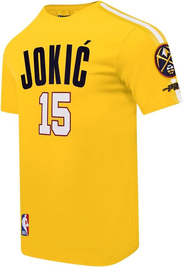 image:imagePro Standard NBA Mens Mens NBA Denver Nuggets Classic Player Cotton Taping TeeYellow