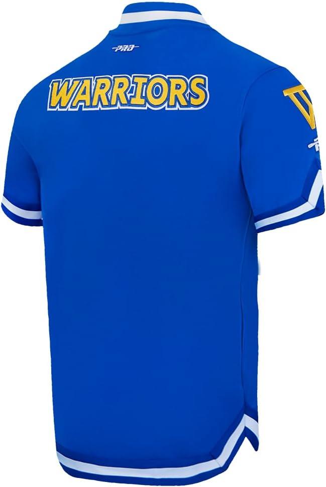 image:imagePro Standard NBA Mens Mens NBA Golden State Warriors Classic Player Cotton Double Knit Button DownRoyal Blue