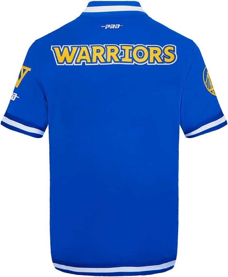 image:imagePro Standard NBA Mens Mens NBA Golden State Warriors Classic Player Cotton Double Knit Button DownRoyal Blue