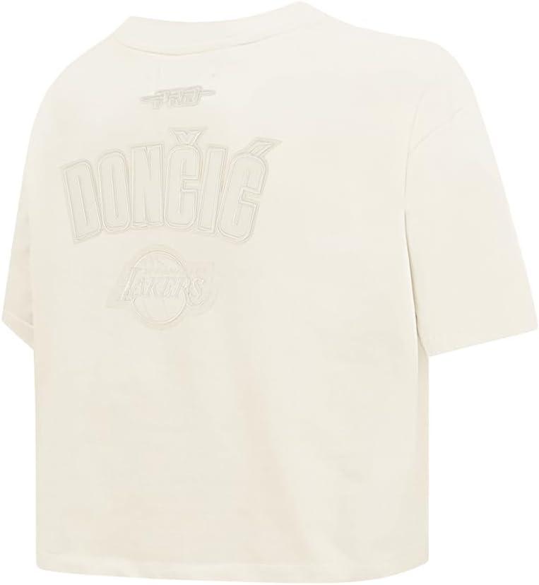 image:imagePro Standard NBA Womens Womens NBA Los Angeles Lakers Neutrals Player Short Sleeve Boxy TeeEggshell