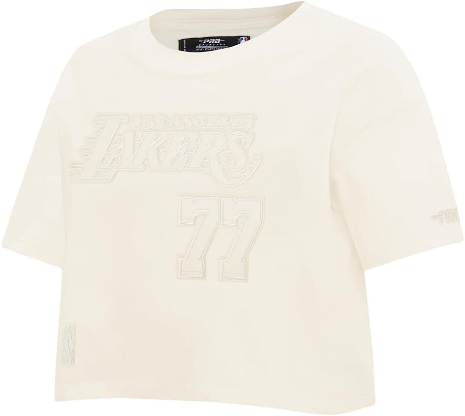 image:imagePro Standard NBA Womens Womens NBA Los Angeles Lakers Neutrals Player Short Sleeve Boxy TeeEggshell
