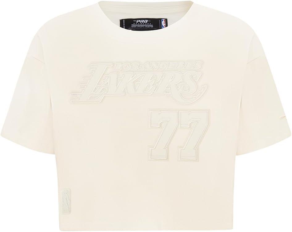 image:imagePro Standard NBA Womens Womens NBA Los Angeles Lakers Neutrals Player Short Sleeve Boxy TeeEggshell
