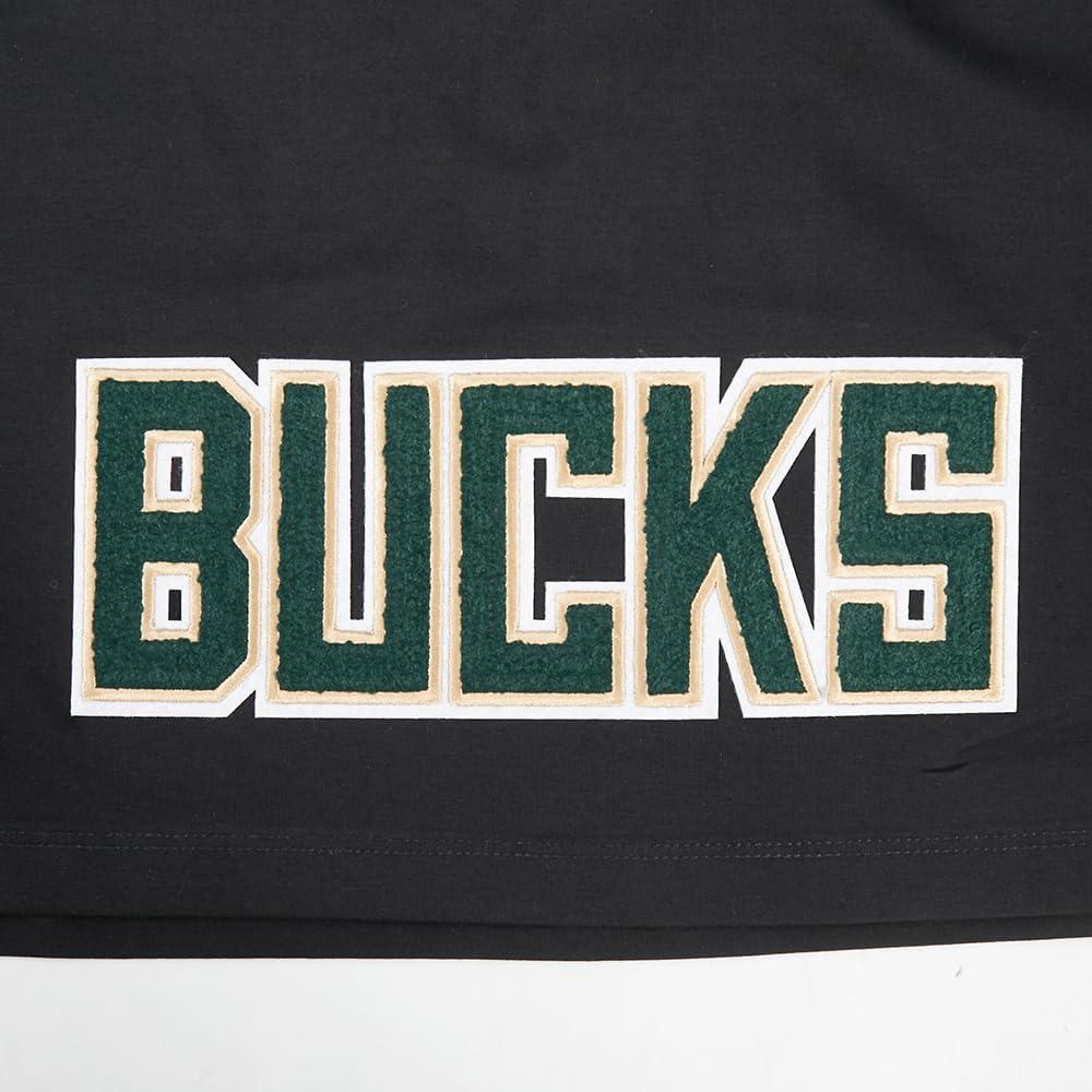 image:imagePro Standard NBA Womens Womens NBA Milwaukee Bucks Classic Player Cotton Short Sleeve Boxy TeeBlack