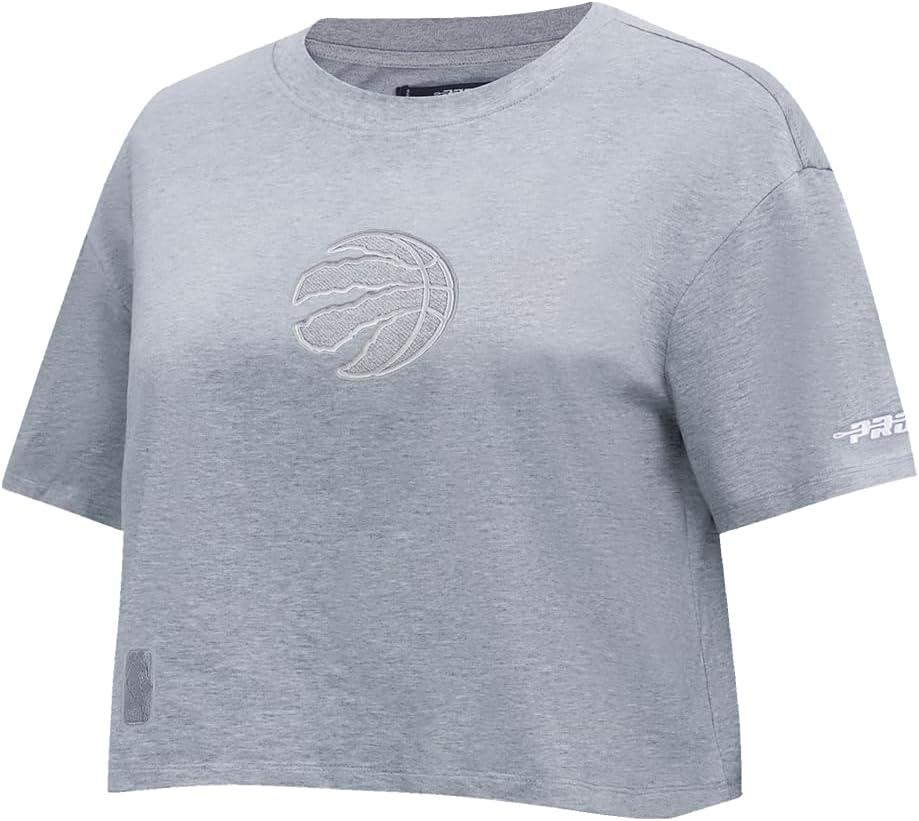 image:imagePro Standard NBA Womens Womens NBA Reverse French Terry Cotton Short Sleeve Boxy TeeDark Heather Gray
