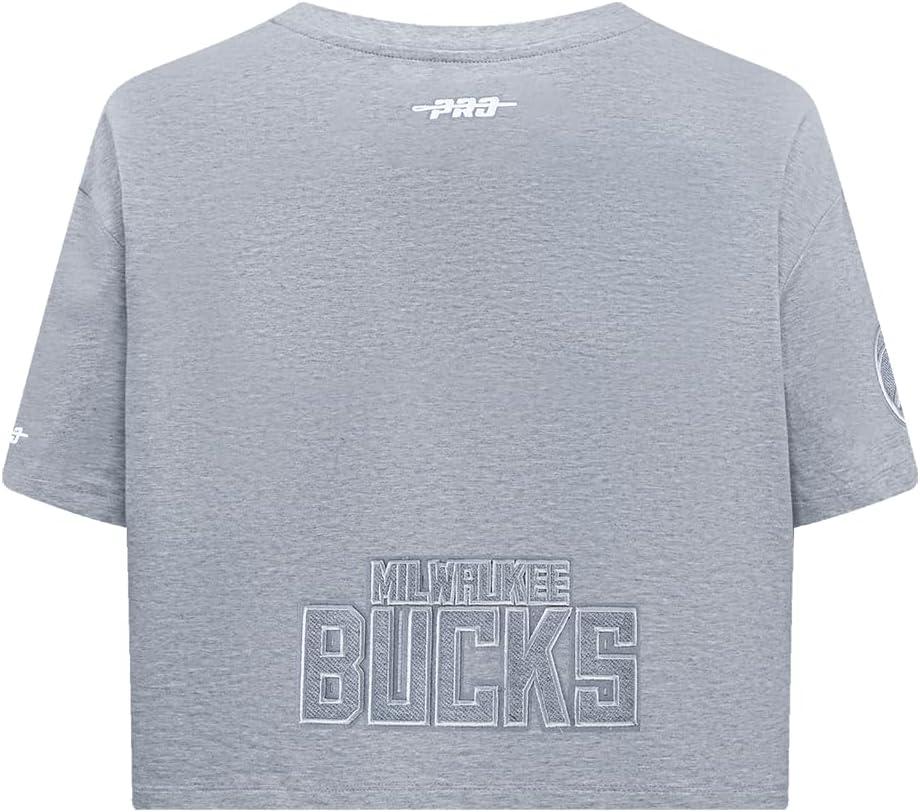 image:imagePro Standard NBA Womens Womens NBA Reverse French Terry Cotton Short Sleeve Boxy TeeDark Heather Gray