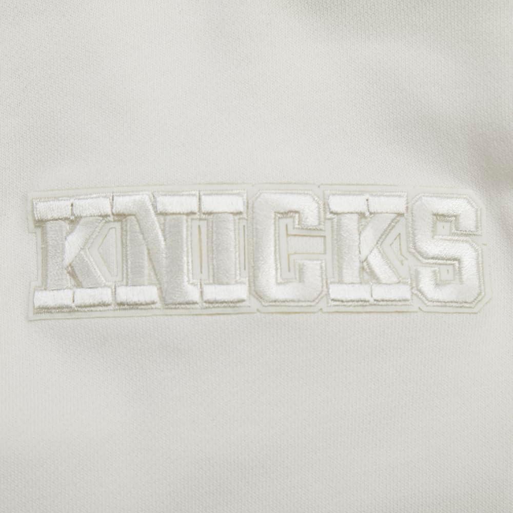 image:imagePro Standard NBA womens Womens Nba New York Knicks Neutrals Player Brushed Back French Terry Crewneck SweatshirtEggshell