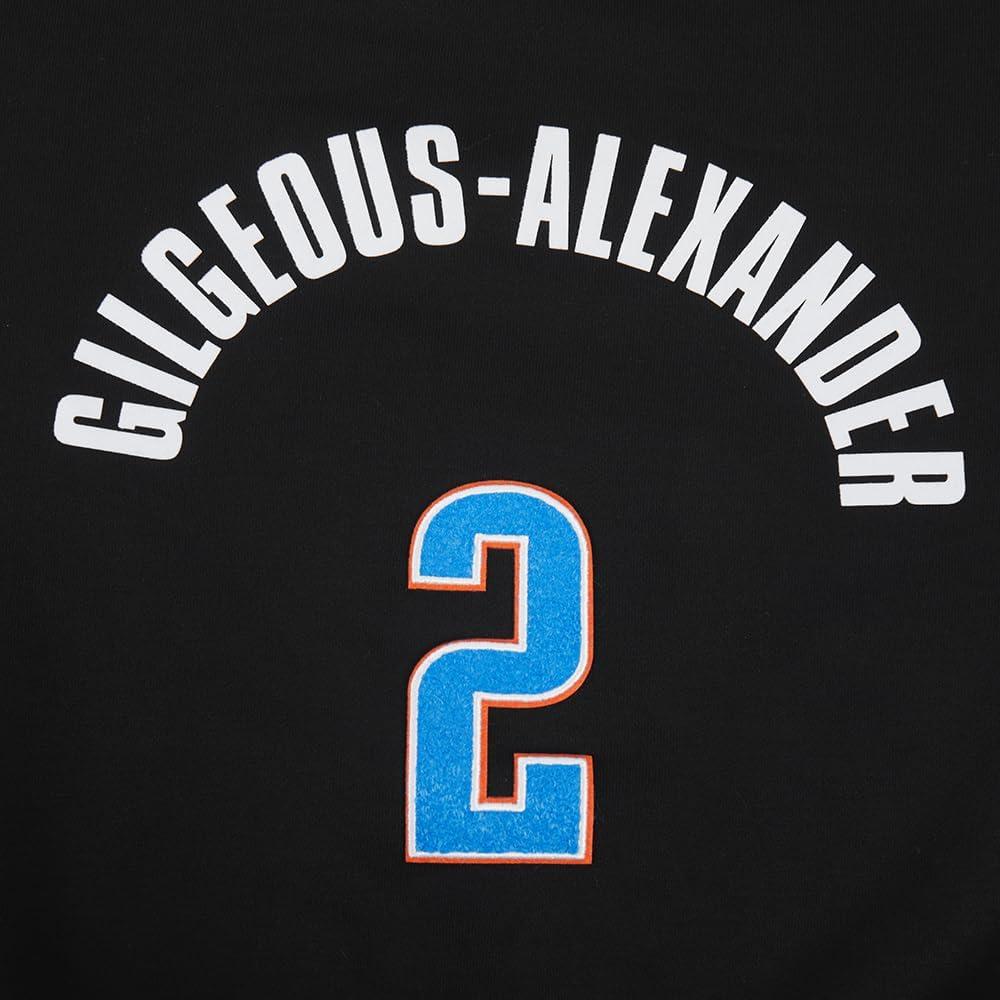 image:imagePro Standard NBA womens Womens Nba Oklahoma City Thunder Classic Player Brushed Back French Terry Crewneck SweatshirtBlack
