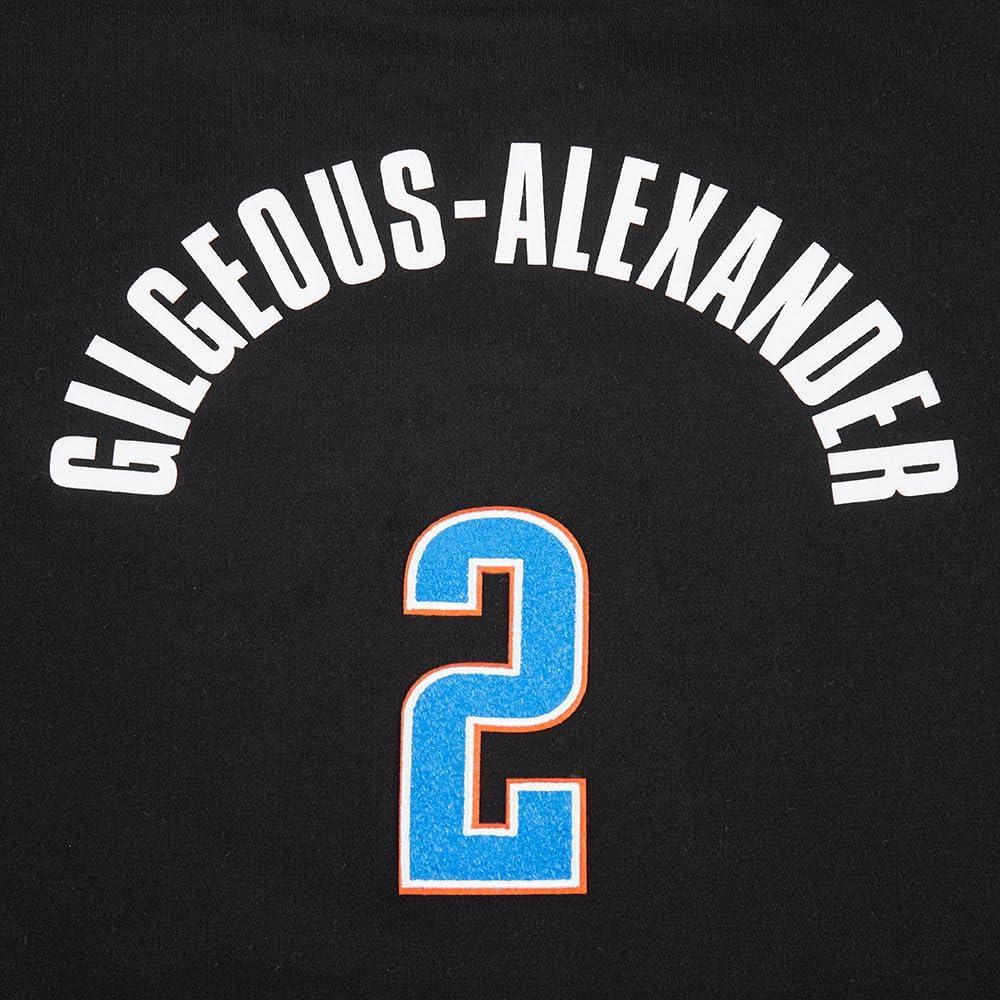 image:imagePro Standard NBA womens Womens Nba Oklahoma City Thunder Classic Player Brushed Back French Terry Cropped Pullover HoodieBlack