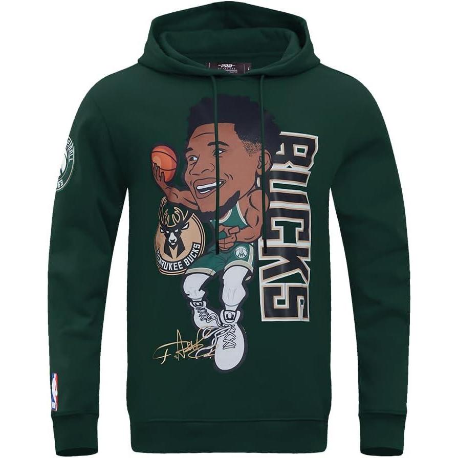image:imagePRO STANDARD Mens NBA Milwaukee Bucks Remix Avatar Pull Over HoodieForest Green
