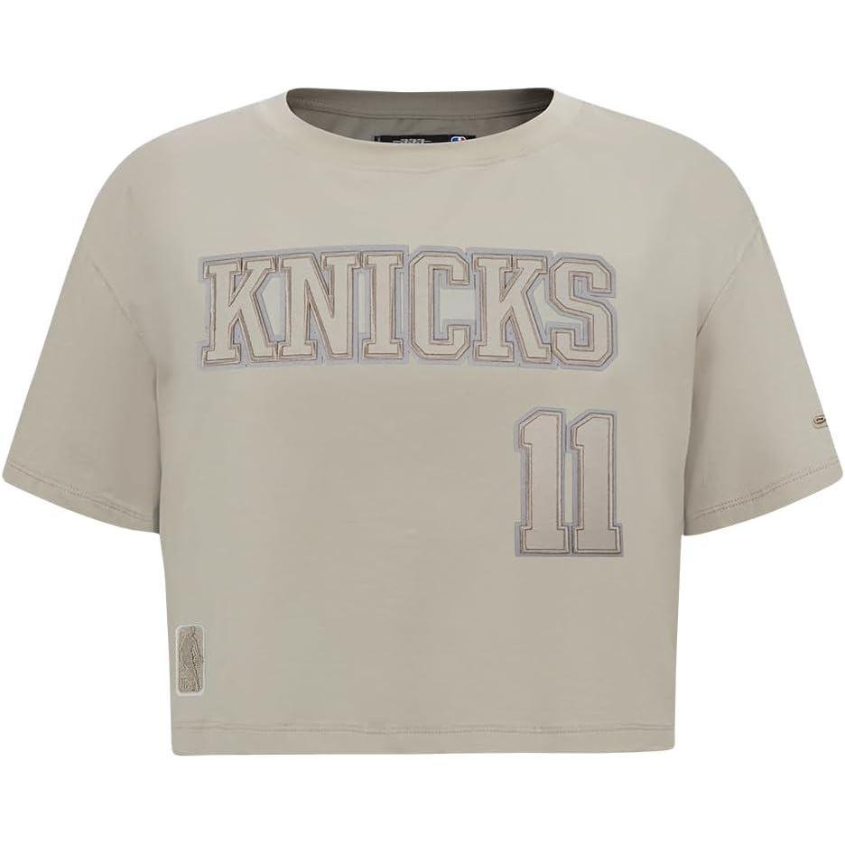 image:imagePro Standard NBA Womens Womens NBA New York Knicks Neutrals Player Short Sleeve Boxy TeeTaupe