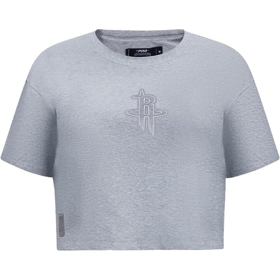 image:imagePro Standard NBA Womens Womens NBA Reverse French Terry Cotton Short Sleeve Boxy TeeDark Heather Gray