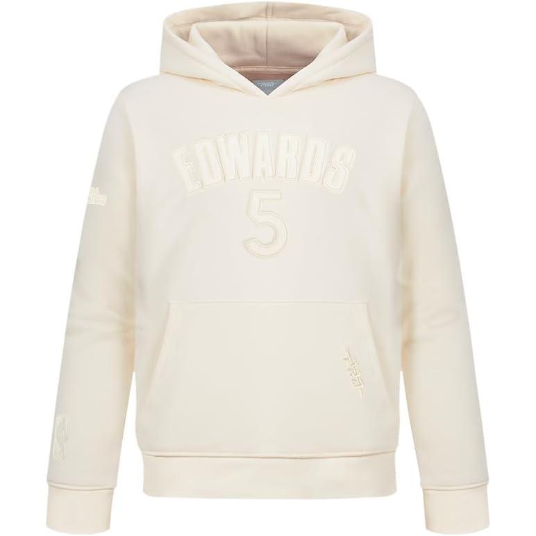 image:imagePro Standard NBA boys Big Boys Nba Minnesota Timberwolves Neutrals Player Fleece Pull Over HoodieEggshell