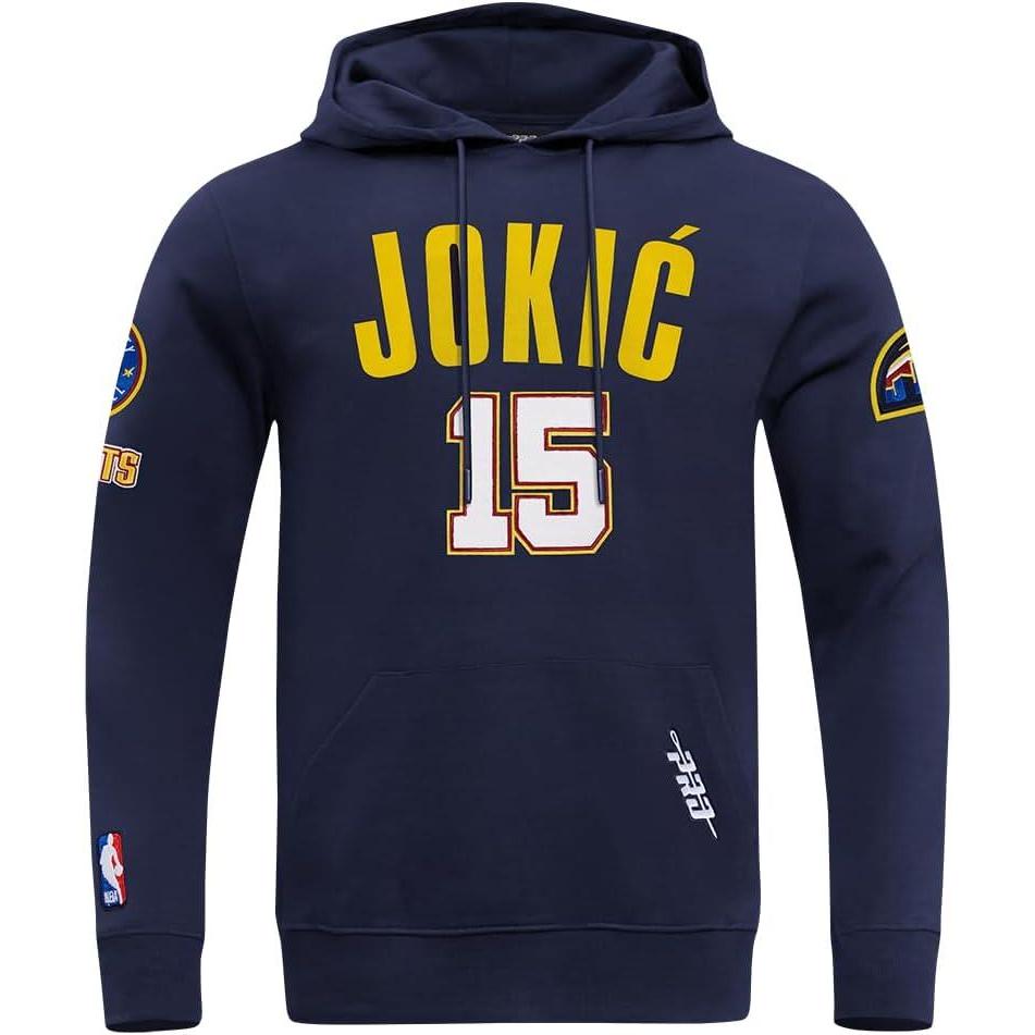 image:imagePro Standard NBA mens Mens Nba Denver Nuggets Classic Player Cotton Double Knit Pull Over HoodieTeam Color