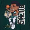PRO STANDARD Mens NBA Milwaukee Bucks Remix Avatar Pull Over Hoodie(Forest Green)