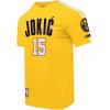 Pro Standard NBA Mens Mens NBA Denver Nuggets Classic Player Cotton Taping Tee(Yellow)
