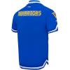 Pro Standard NBA Mens Mens NBA Golden State Warriors Classic Player Cotton Double Knit Button Down(Royal Blue)