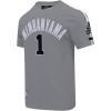 Pro Standard NBA Mens Mens NBA San Antonio Spurs Classic Player Cotton Taping Tee(Gray)