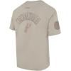 Pro Standard NBA Mens Mens NBA San Antonio Spurs Neutrals Player Cotton Short Sleeve Tee(Taupe)