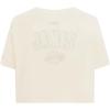 Pro Standard NBA Womens Womens NBA Los Angeles Lakers Neutrals Player Short Sleeve Boxy Tee(Eggshell)