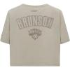 Pro Standard NBA Womens Womens NBA New York Knicks Neutrals Player Short Sleeve Boxy Tee(Taupe)