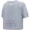 Pro Standard NBA Womens Womens NBA Reverse French Terry Cotton Short Sleeve Boxy Tee(Dark Heather Gray)