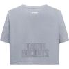 Pro Standard NBA Womens Womens NBA Reverse French Terry Cotton Short Sleeve Boxy Tee(Dark Heather Gray)