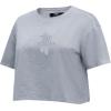 Pro Standard NBA Womens Womens NBA Reverse French Terry Cotton Short Sleeve Boxy Tee(Dark Heather Gray)