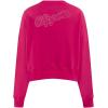Pro Standard NBA womens Womens Nba Classic Triple Pink Brushed Back French Terry Crewneck Sweatshirt(Beetroot Purple)