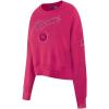 Pro Standard NBA womens Womens Nba Classic Triple Pink Brushed Back French Terry Crewneck Sweatshirt(Beetroot Purple)