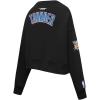 Pro Standard NBA womens Womens Nba Oklahoma City Thunder Classic Player Brushed Back French Terry Crewneck Sweatshirt(Black)