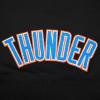 Pro Standard NBA womens Womens Nba Oklahoma City Thunder Classic Player Brushed Back French Terry Cropped Pullover Hoodie(Black)