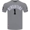 Pro Standard NBA Mens Mens NBA San Antonio Spurs Classic Player Cotton Taping Tee(Gray)