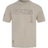 Pro Standard NBA Mens Mens NBA San Antonio Spurs Neutrals Player Cotton Short Sleeve Tee(Taupe)
