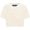 Pro Standard NBA Womens Womens NBA Los Angeles Lakers Neutrals Player Short Sleeve Boxy Tee(Eggshell)