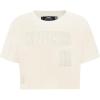 Pro Standard NBA Womens Womens NBA New York Knicks Neutrals Player Short Sleeve Boxy Tee(Eggshell)