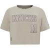 Pro Standard NBA Womens Womens NBA New York Knicks Neutrals Player Short Sleeve Boxy Tee(Taupe)