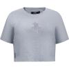 Pro Standard NBA Womens Womens NBA Reverse French Terry Cotton Short Sleeve Boxy Tee(Dark Heather Gray)