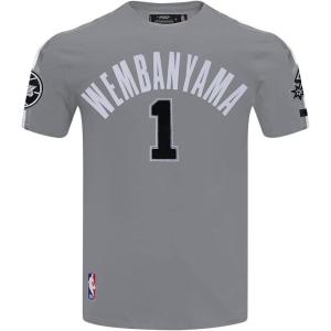 Pro Standard NBA Mens Mens NBA San Antonio Spurs Classic Player Cotton Taping Tee(Gray)