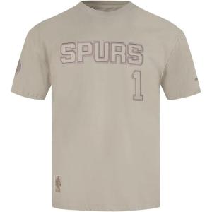 Pro Standard NBA Mens Mens NBA San Antonio Spurs Neutrals Player Cotton Short Sleeve Tee(Taupe)