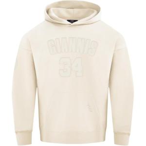 Pro Standard NBA mens Mens Nba Milwaukee Bucks Neutrals Player Fleece Pull Over Hoodie(Eggshell)