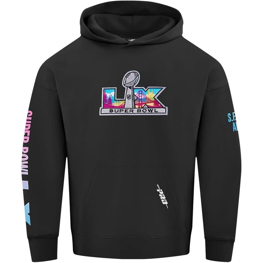 image:imagePro Standard Mens NFL Super Bowl 60 Fleece Pull Over HoodieBlack